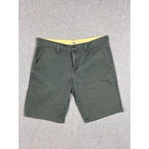 Levis Tab Twills Chino Shorts Womens 12 Retro Green 33”X10 " Safari Pockets